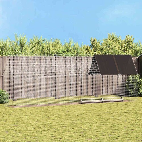  Kavez za piliće 2 pcs Srebrno 600 x 100 x 210 cm Cinkani čelik Cijene