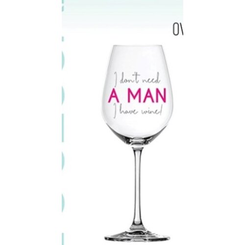  Mood, čaša za vino, I don't need a man I have wine, 300ml ( 705267 ) Cene