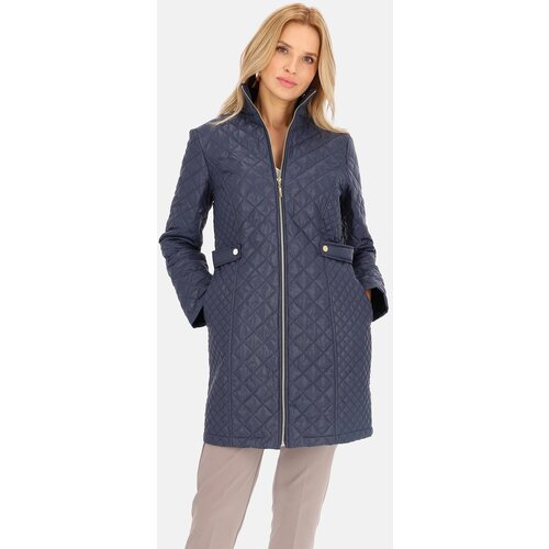 PERSO Woman's Coat BLE241035F Navy Blue Cene