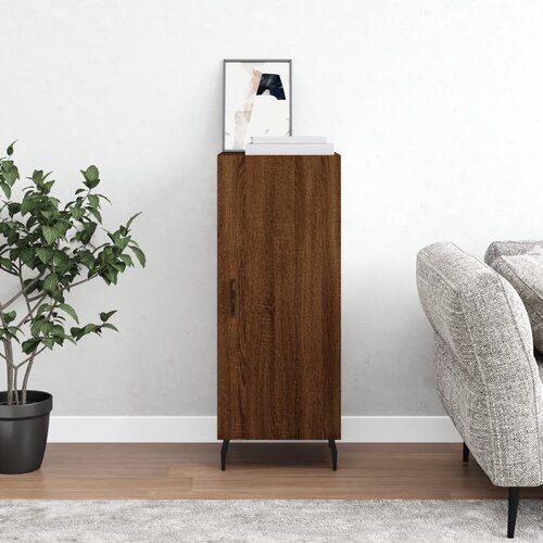 VidaXL Komoda boja smeđeg hrasta 34 5 x 34 x 90 cm konstruirano drvo Slike
