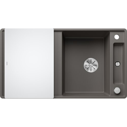 Blanco sudoper AXIA III 5 S-F InFino SILGRANIT daska staklo, s dalj.upr. - VULKAN SIVA Cijene