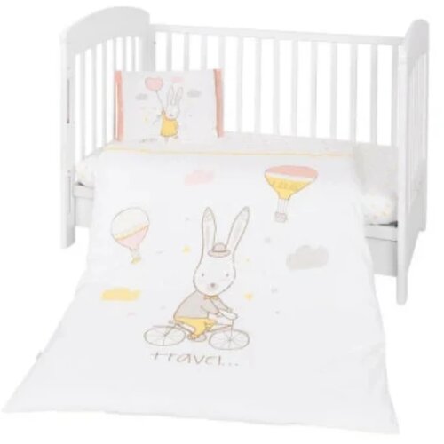 Kikka Boo posteljina za krevetac 3u1 rabbits Slike