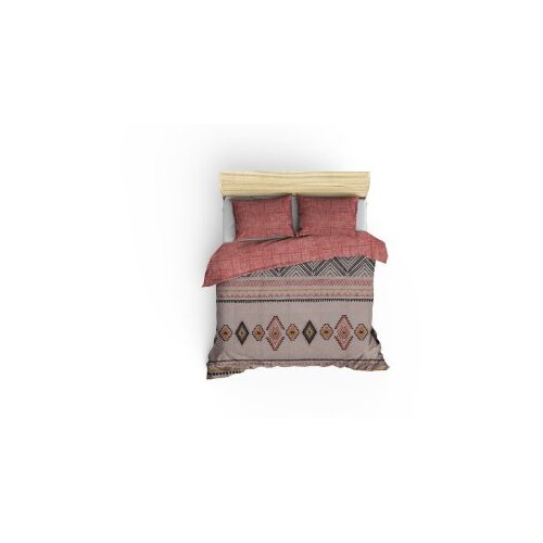 Lessentiel Maison Ranforce posteljina (200x220) Felix Tile Red Cene