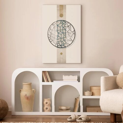  Slika - Circle with Artistic Details (1-part) - Abstract Shape 20x30 Slike