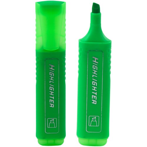 Highlighter marker za bilje&amp;scaron;ke &amp;scaron;kolski ured neonski intenzivno zeleni Slike