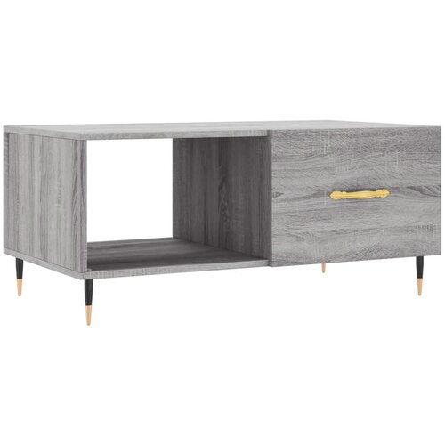Maison Chic Klubska mizica - kavna mizica - Nizka mizica siva sonoma 90x50x40 cm inženirski les, (21752548) Cene
