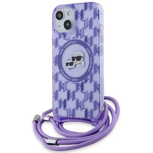 Karl Lagerfeld IML CROSSBODY MAGSAFE OVITEK ZA IPHONE 15 14 13 VIJOLIČEN, (21897325) Cene