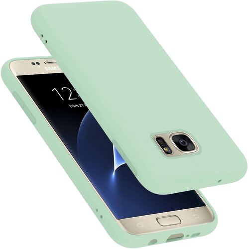 Cadorabo Ohi&amp;scaron;je, združljiv s Samsungom v tekoči svetlo zeleni barvi - za&amp;scaron;čitni pokrov iz fleksibilnega silikona TPU, (20589259) Slike