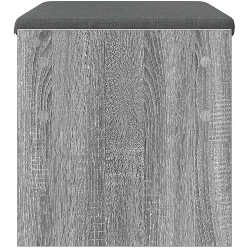  Klupa za hodnik s jastukom Siva Sonoma 60 x 38 x 46 cm Slike