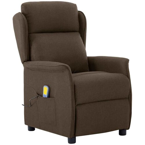  Massagerica s jastukom Smeđa 93.5 x 67.5 x 101.5 cm tkanina Cijene