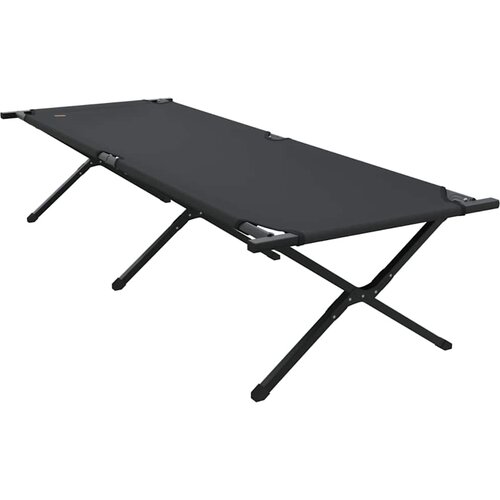  Sklopivi kamperski krevet 2 pcs Crna 210 x 80 x 46 cm Slike