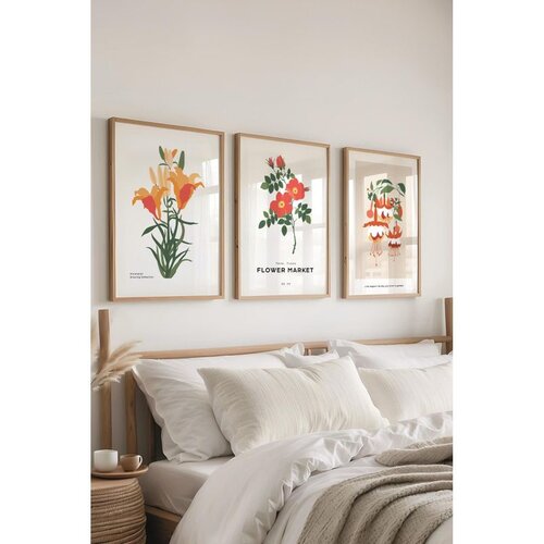WALLXPERT Č-300476 - 3040 set dekorativnih slika u više boja (3 komada) Cene