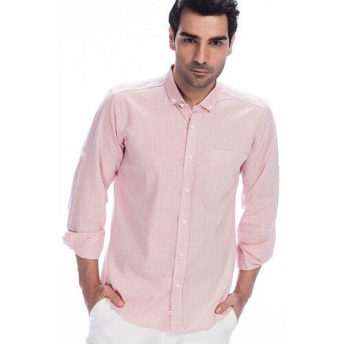 Dewberry G625 LINEN SHIRT-RED Cene