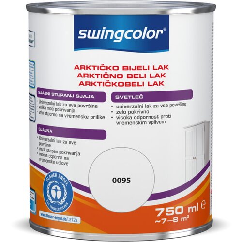 SWINGCOLOR Arktično beli lak Swingcolor (bele barve, sijaj, 750 ml) Slike