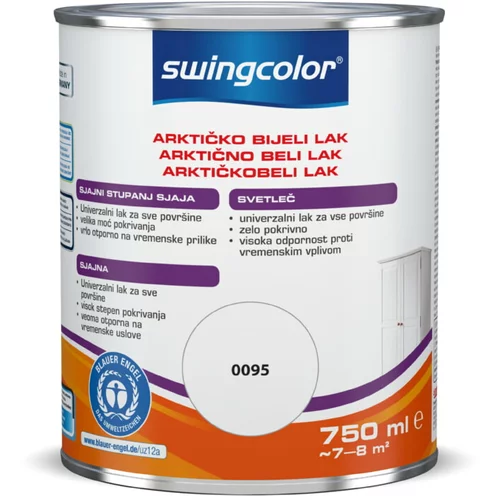 SWINGCOLOR Arktično beli lak Swingcolor (bele barve, sijaj, 750 ml)