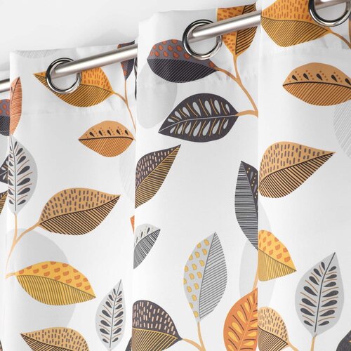 Douceur d int&amp;eacute;rieur Žuta /bijela zavjesa 140x280 cm Vahine &amp;ndash; Slike