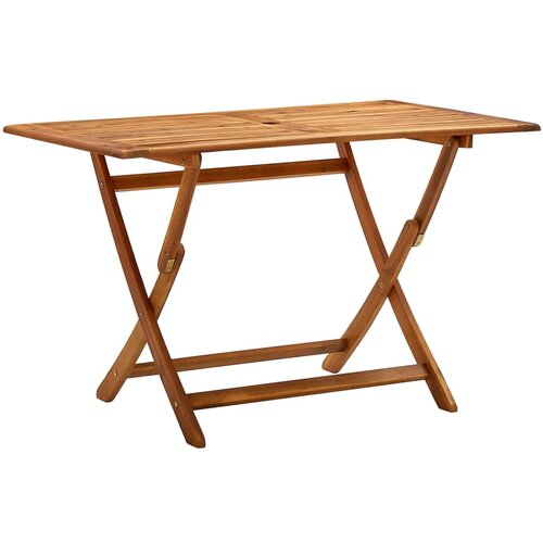 The Living Store Zložljiva vrtna miza 120x70x75 cm trden akacijev les - Vrtna Miza, (21460023) Slike