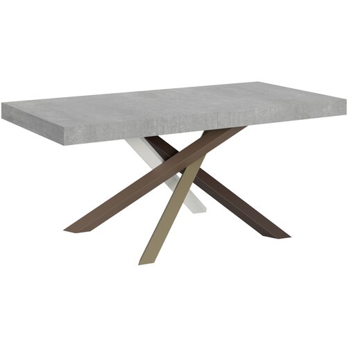 Itamoby   Volantis (90x180/284 cm) - siva, barva nog: bela, rjava - raztegljiva jedilna miza, (20842225) Cene