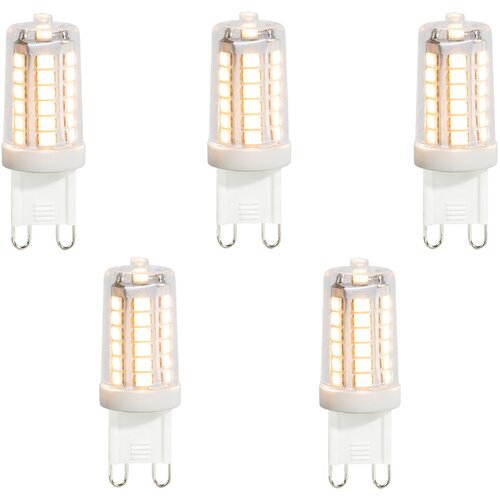 LUEDD Komplet 5 G9 LED žarnic prozornih 3,5 W 480 lm 3000K Slike