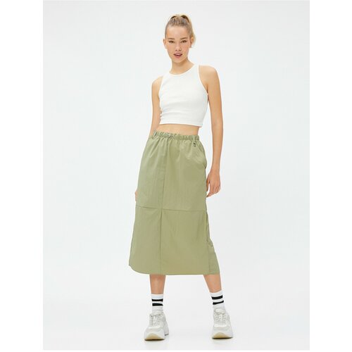 Koton Skirt - Green - Midi Cene
