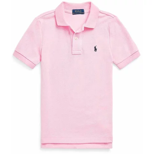 Polo Ralph Lauren Pamučna polo majica boja: ružičasta, glatki model