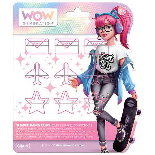 Kids Euroswan WOW Generation: Ružičasti spajalica s veselim oblicima u različitim varijantama Cijene