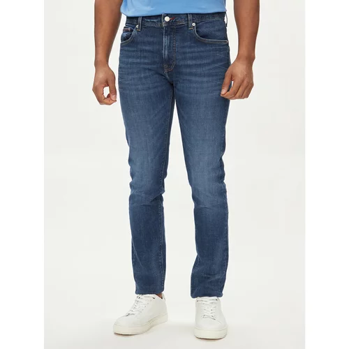 Tommy Hilfiger Jeans hlače Bleecker MW0MW34511 Mornarsko modra Slim Fit