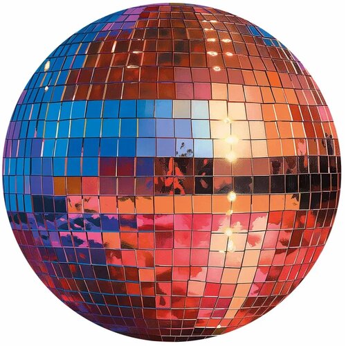  Okrugla fototapeta - Old gold disco ball 140x140 Slike