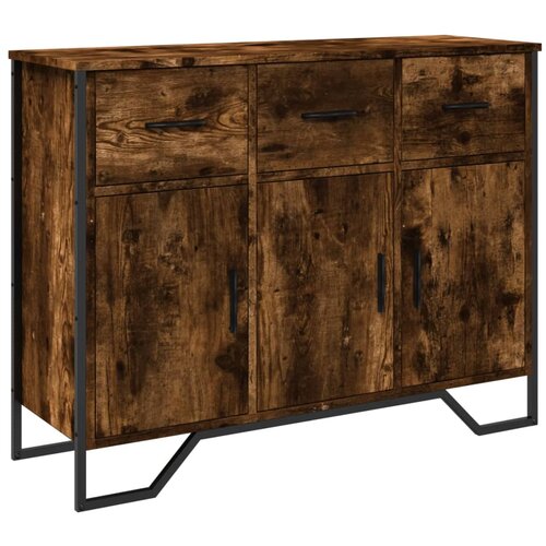 Maison Chic Komoda - Predalnik dimljeni hrast 97x32,5x74,5 cm inženirski les, (21718607) Cene