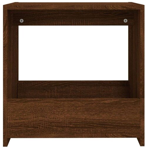 vidaXL Stranska mizica rjav hrast 50x26x50 cm inženirski les Cene