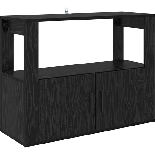  Kreveta Crni hrast 80 x 30 x 60 cm Konstruirano drvo Slike