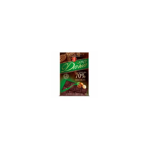 Swisslion daria gold crna čokolada 70% kakao sa seckanim lešnikom 80g Slike