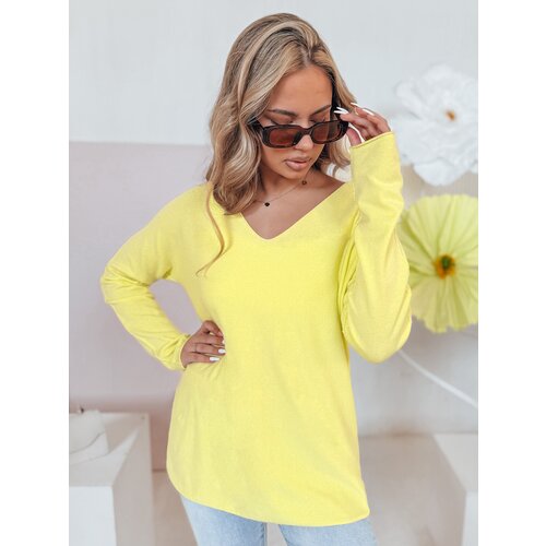 DStreet Sweter damski one size długi SOFTIL ż&amp;oacute;łty Slike