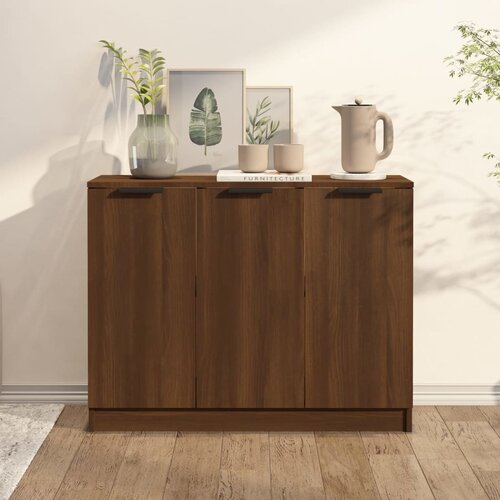vidaXL komoda boja smeđeg hrasta 90,5x30x70 cm od konstruiranog drva Cijene