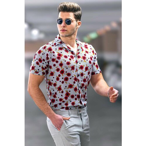 Madmext Shirt - Red - Fitted Slike