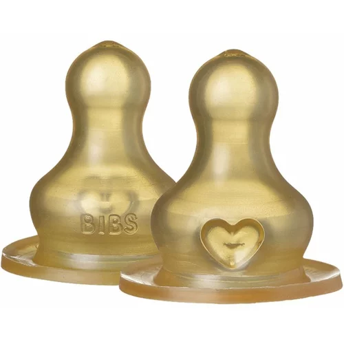 Bibs Baby Glass Bottle Latex Nipple cucelj za stekleničko Slow Flow 2 kos