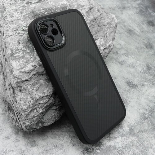 maska carbon magsafe za iphone 11/ crna Slike