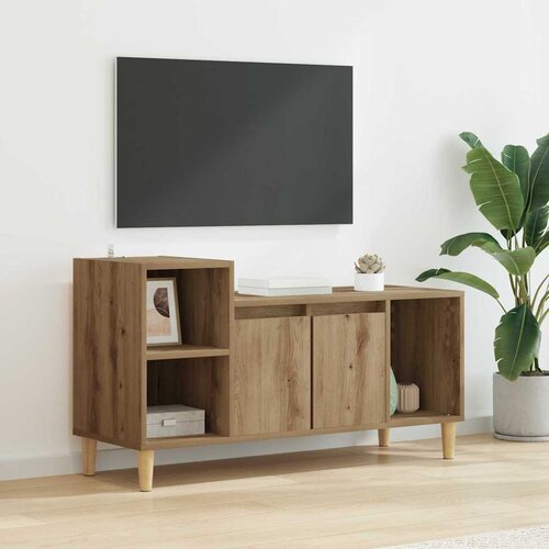 TV ormar 100 x 35 x 55 cm Umjetnički hrast Konstruirano drvo Cijene