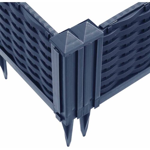  Vrtna sadilica s klinovima plava siva 42,5 x 42,5 x 28,5 cm PP Slike