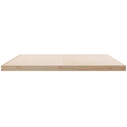  Krevet s daskama Prirodna 180 x 220 cm Čvrsto borovo drvo Slike