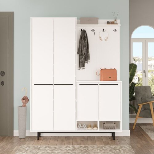 Hanah home OS1-W white hall stand Cene