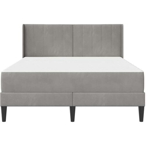  Okvir kreveta s madracem 2 pcs Svijetlo siva Bar&amp;scaron;un - Svjetlosiva 140 x 190 cm Slike