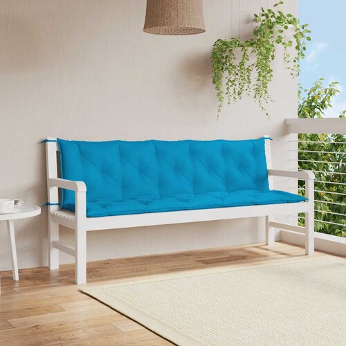  Jastuk za vrtnu klupu svjetloplavi 180x(50+50)x7 cm od tkanine Cijene