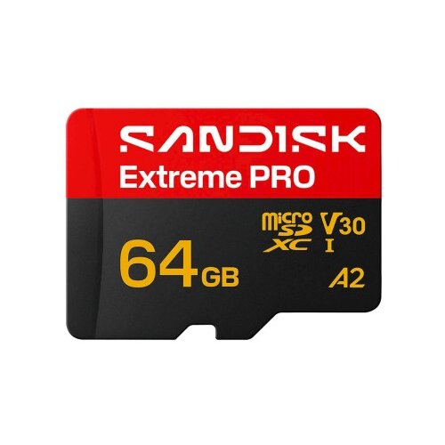 San Disk SDXC micro 64GB Extreme PRO, 200/90MB/s, UHS-I, V30, U3, A2, adapter Cene