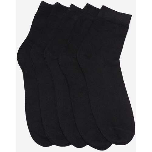 SHELOVET Men's 5-Pack Black Socks Slike