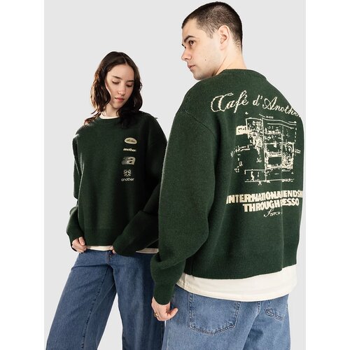 Another Cotton Lab Another Coffee Knit Pulover green Cene