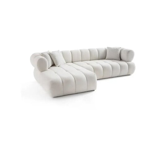 Atelier Del Sofa Ugaona garnitura na razvlačenje Petra Left, 280x170x90 cm, Bijela Slike