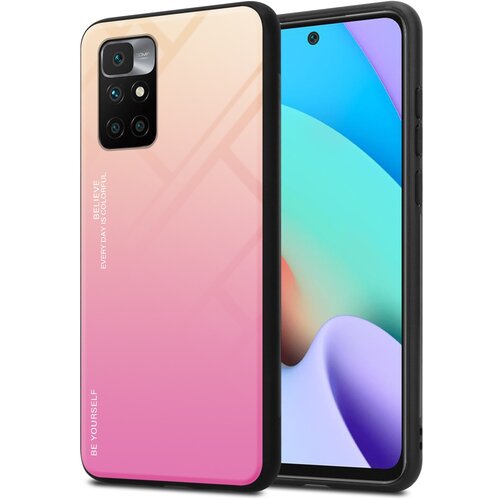 Cadorabo Ohi&scaron;je, združljiv z Xiaomi v rumeni - roza - dvobarvni za&scaron;čitni pokrov iz silikona TPU in hrbta iz kaljenega stekla, (20590254) Cene