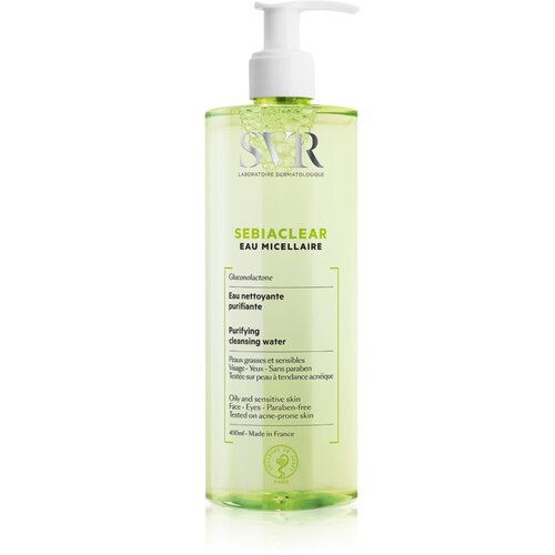 SVR Sebiaclear Eau Micellaire matirajuća micelarna voda za masno i problematično lice 400 ml Slike