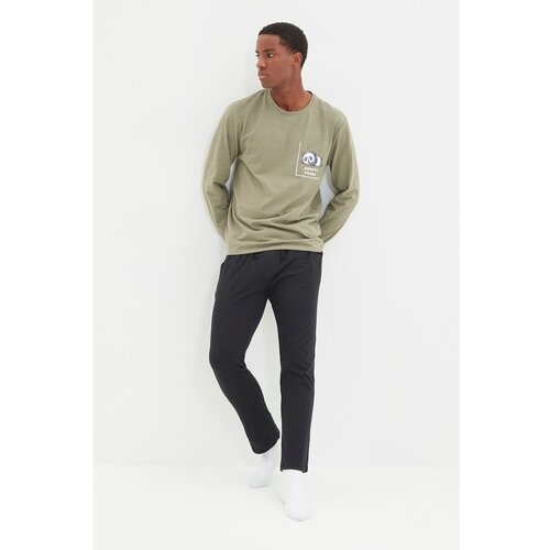 Trendyol Khaki Men's Regular Fit Printed Pajamas Set Cijene